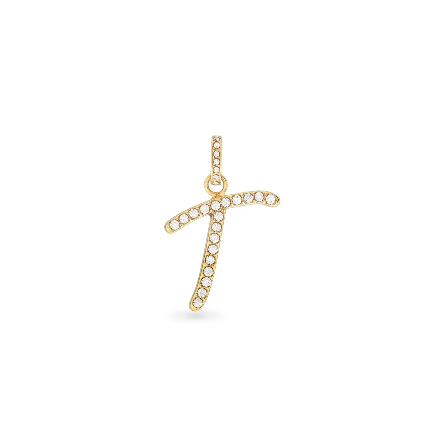 Pavé Initial Pendant (Gold)
