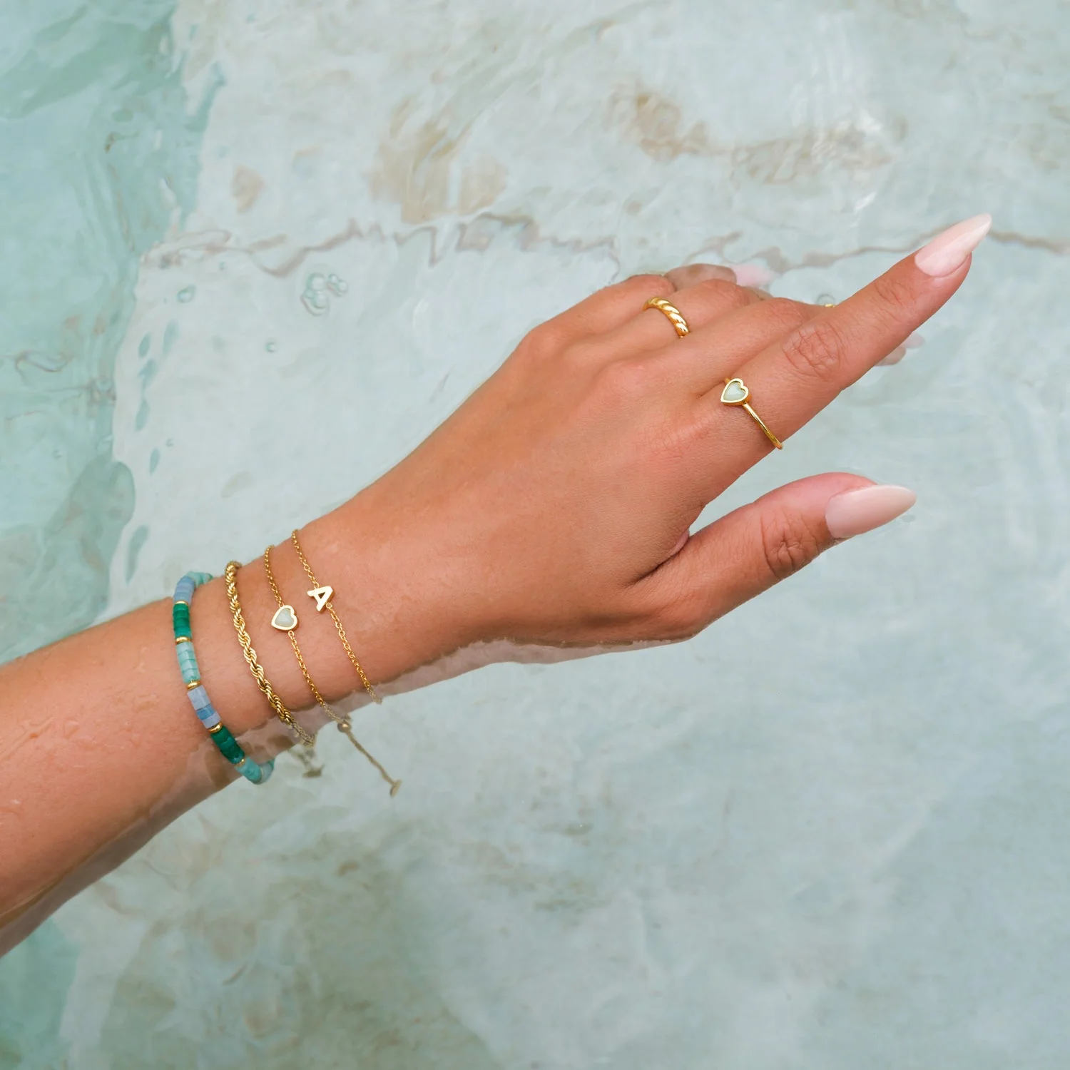 Small Rope Chain Bracelet (Gold)