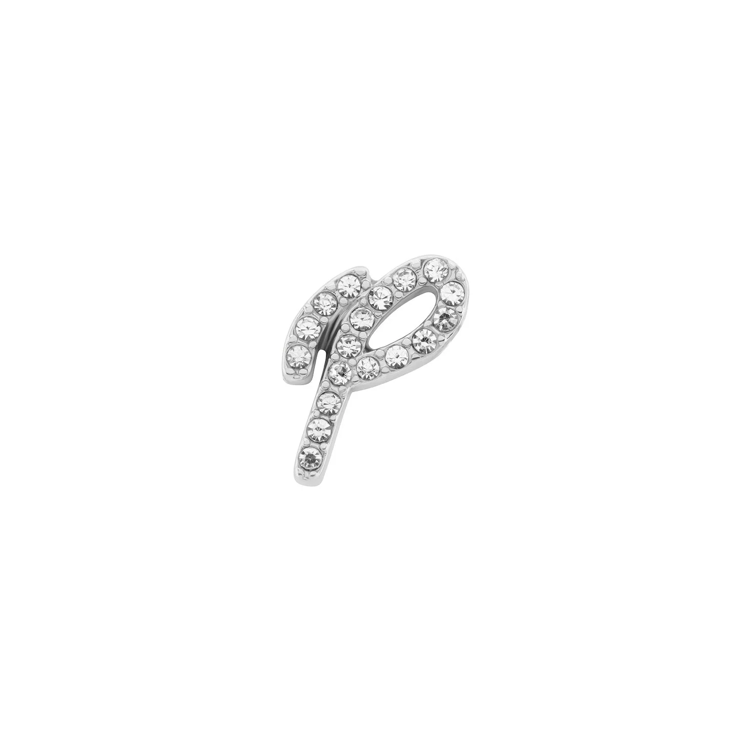 Made Mine Charms - Pave Initial Charms (Silver)
