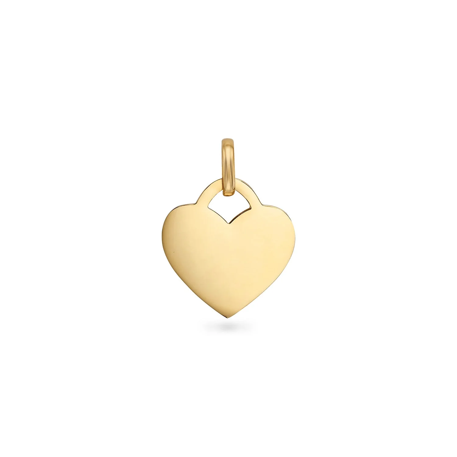 Mini Heart Token Pendant (Gold)