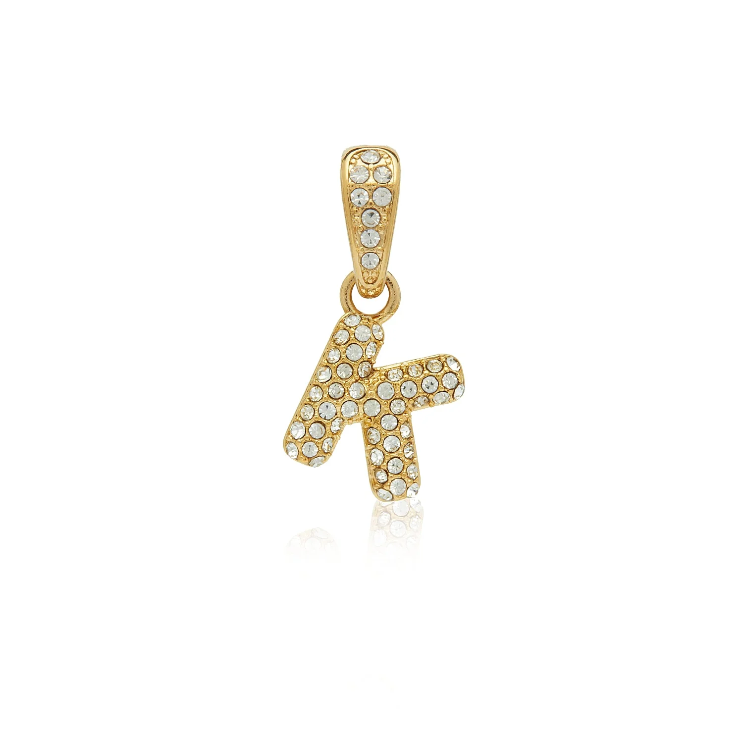 Bubble Initial Pendant (Gold)