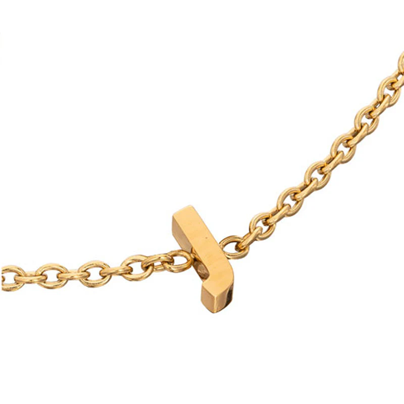 Mini Heart Birthstone & Initial Bracelet Bundle (Gold)