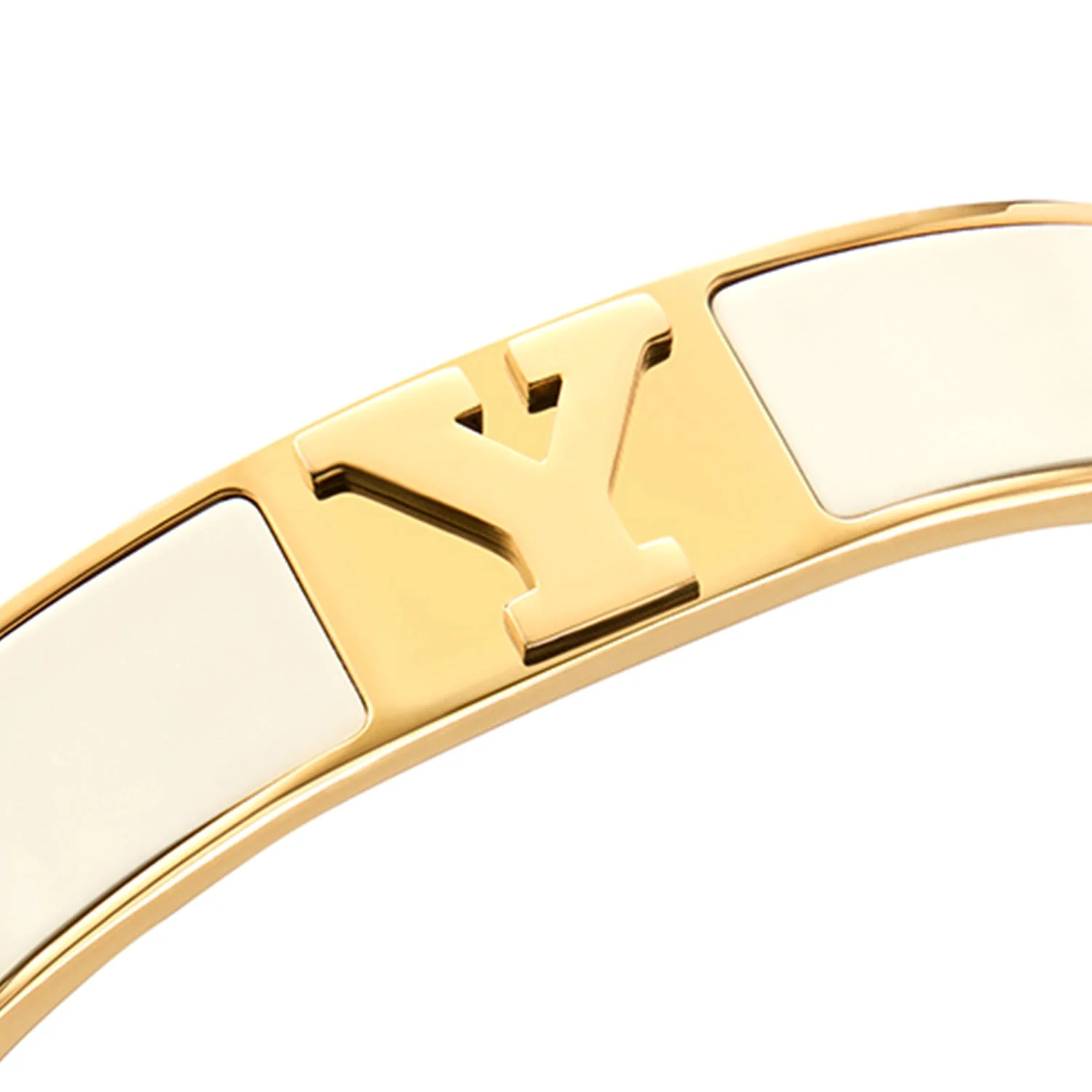 Icon Initial Bangle (Gold)