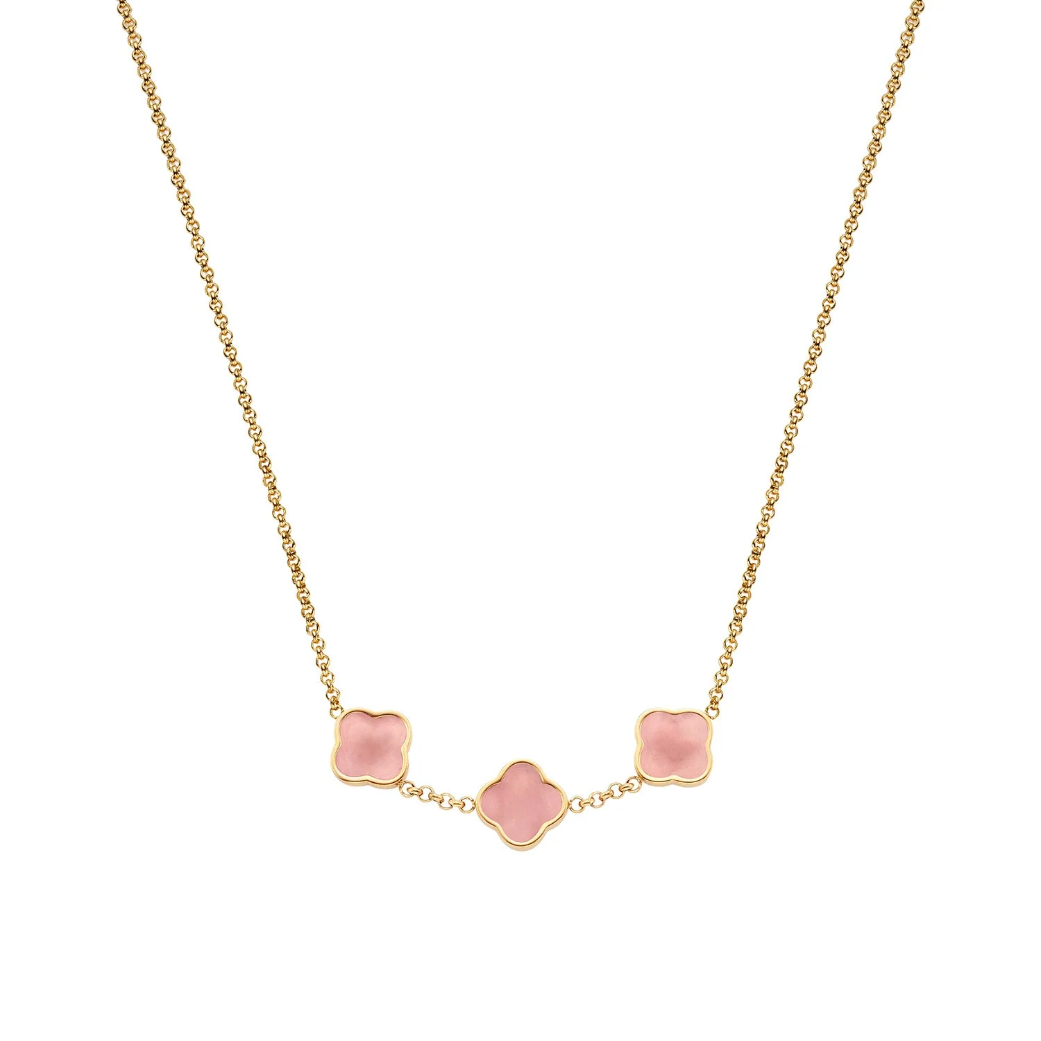Clover Custom Name Necklace (Gold)