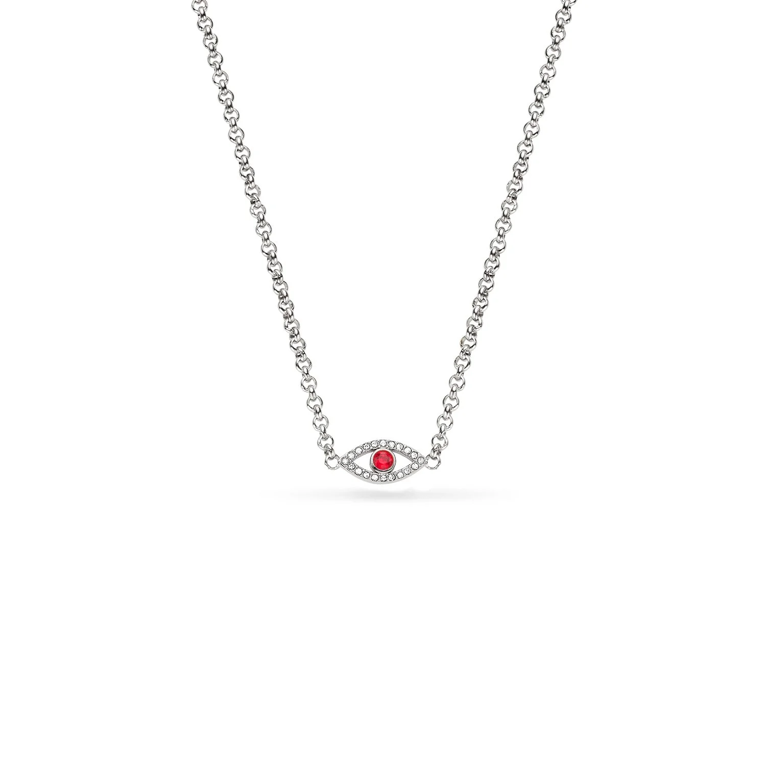 Custom Evil Eye Necklace (Silver)