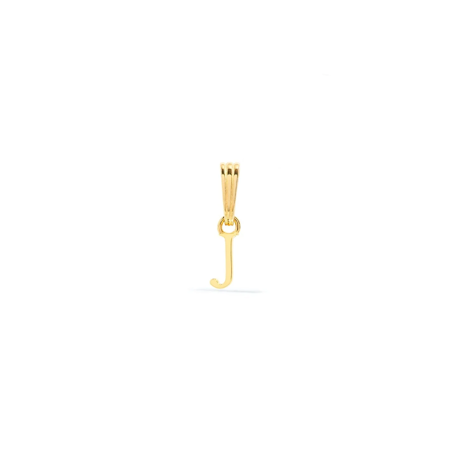 Sterling Silver Mini Initial Pendant (Gold)
