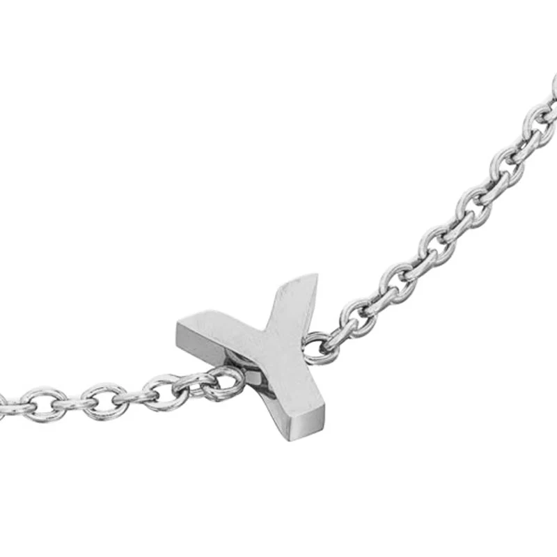 Mini Heart Birthstone & Initial Bracelet Bundle (Silver)