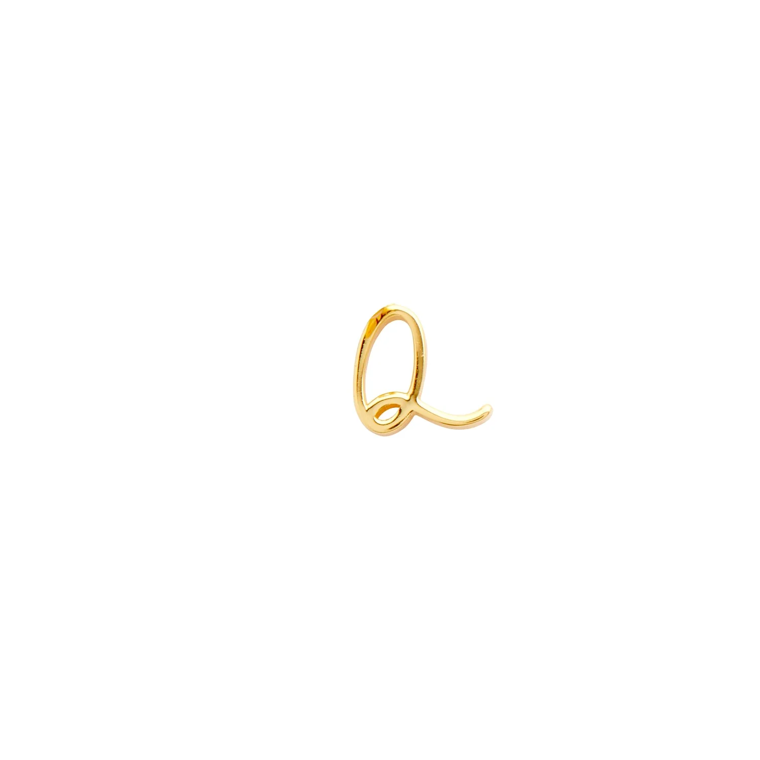 Stacey's Stories Script Initial Pendant (Gold)
