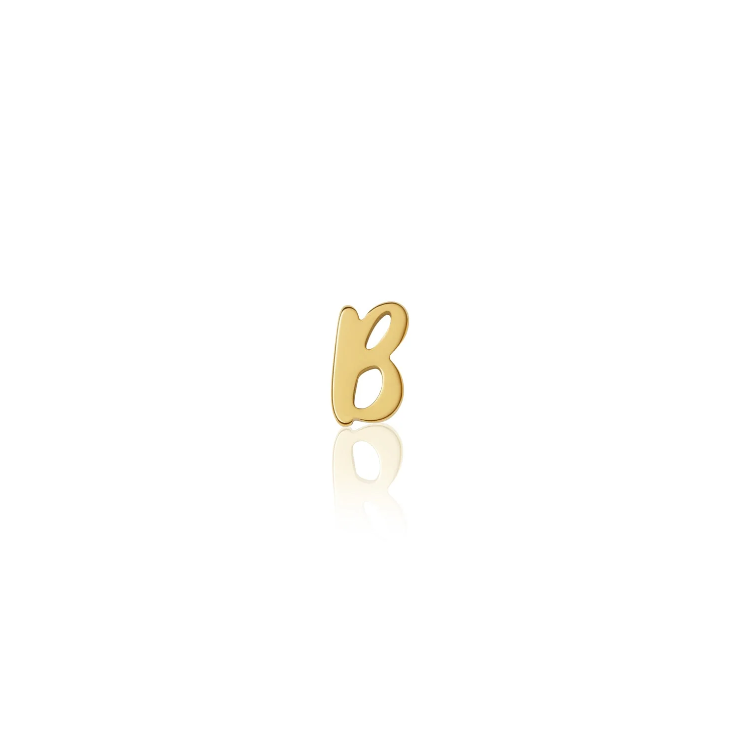 Fixed Charm - Handwritten Initial Charm (Gold)