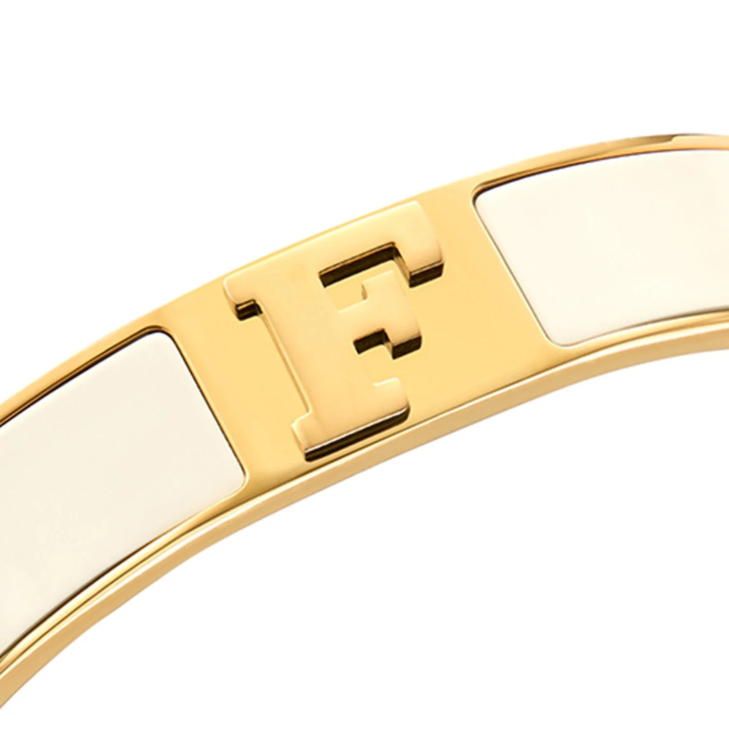 Icon Initial Bangle (Gold)