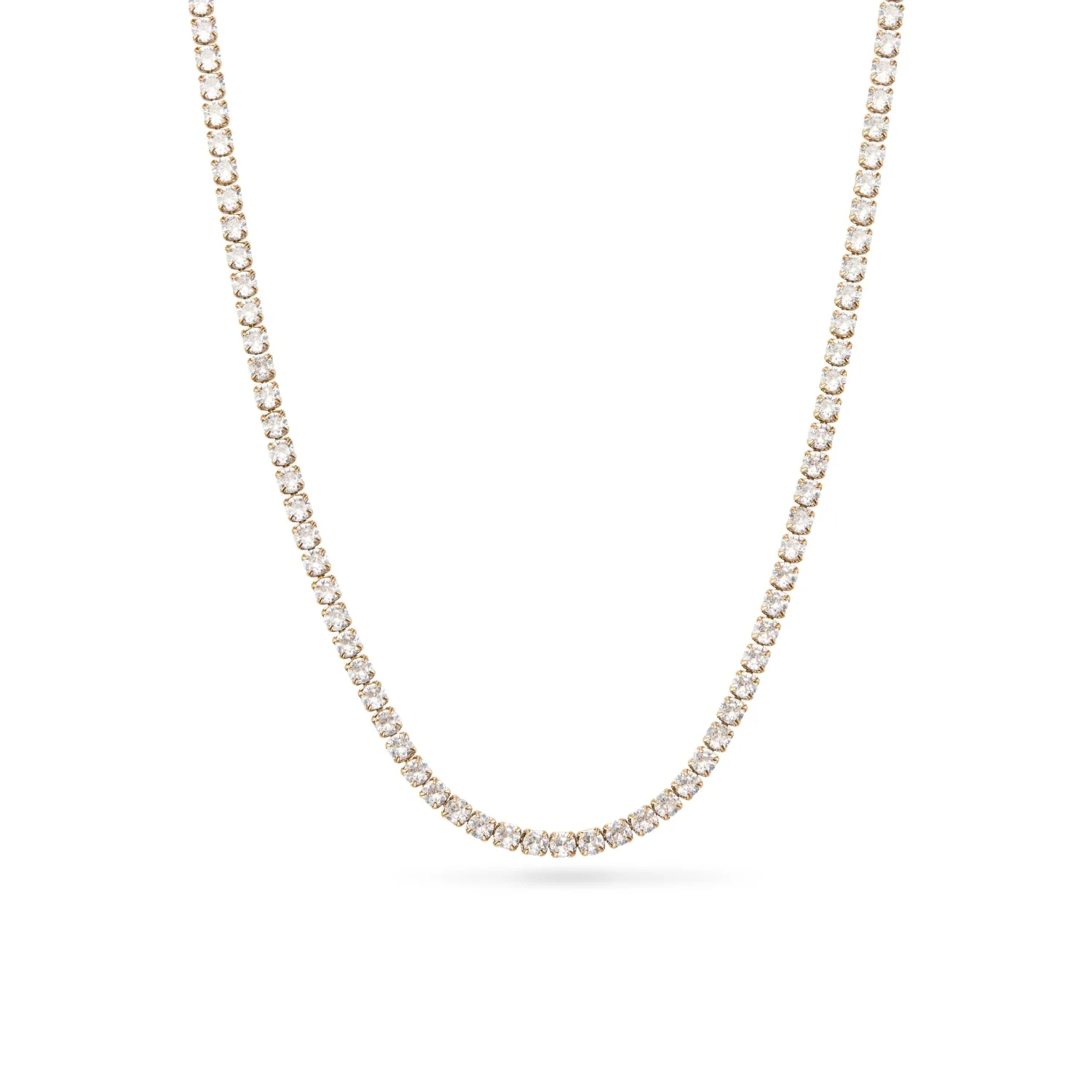 Tennis Necklace (Gold)