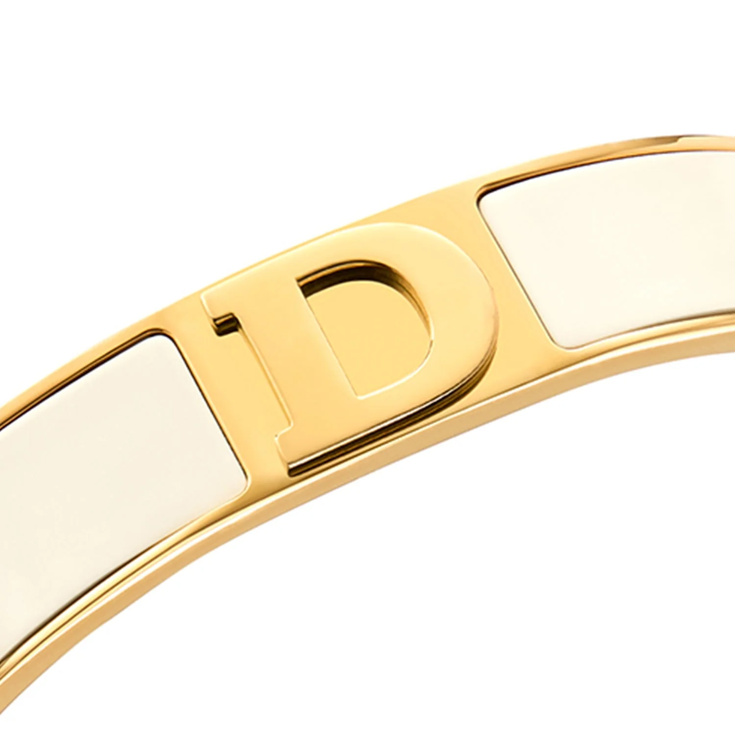 Icon Initial Bangle (Gold)