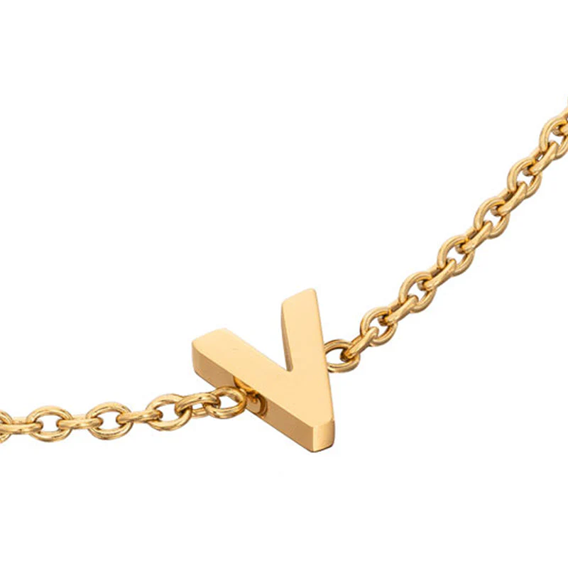 Mini Heart Birthstone & Initial Bracelet Bundle (Gold)