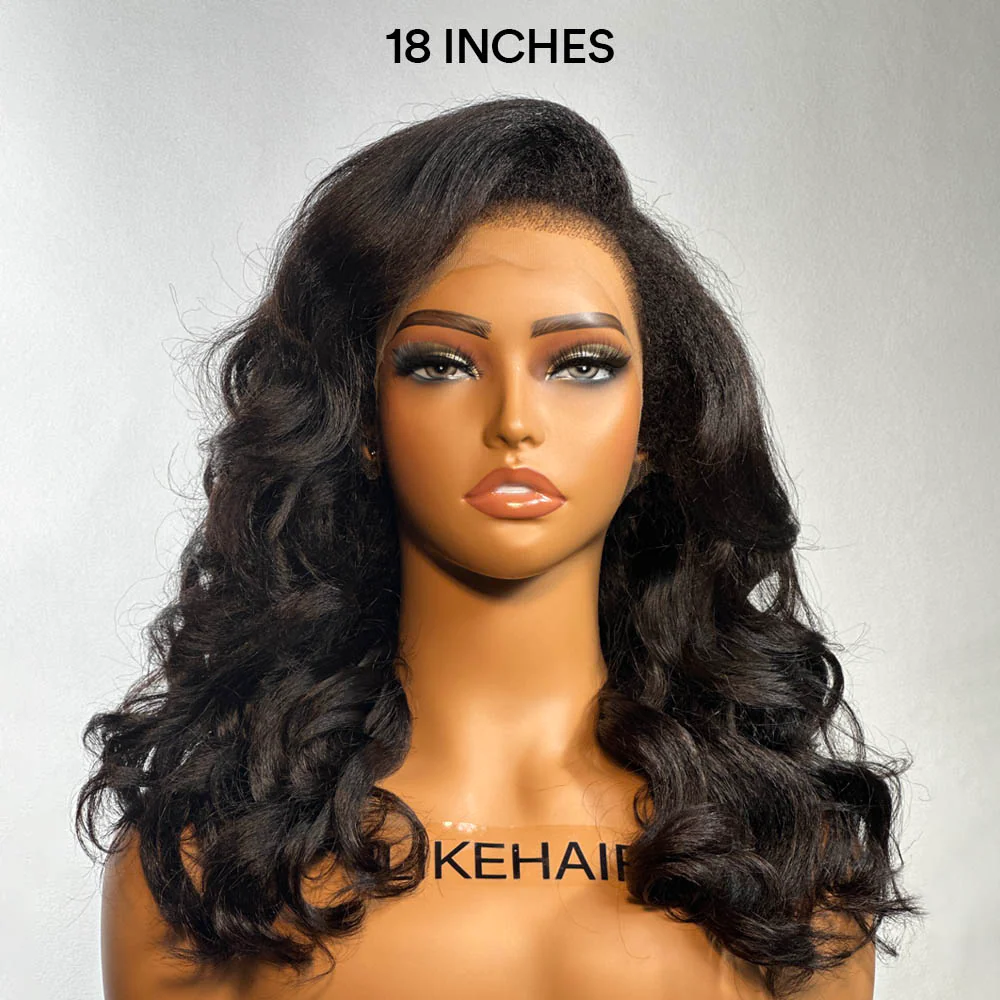 Kinky Edges HD Lace Frontal Ventilated Wig Body Wave