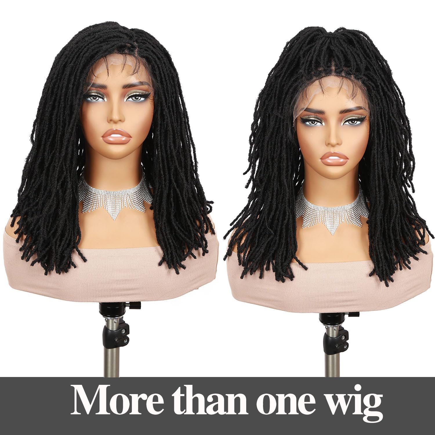 Full Lace Knotless Micro Dreadlock HD Lace Invisi Drawstring Wig