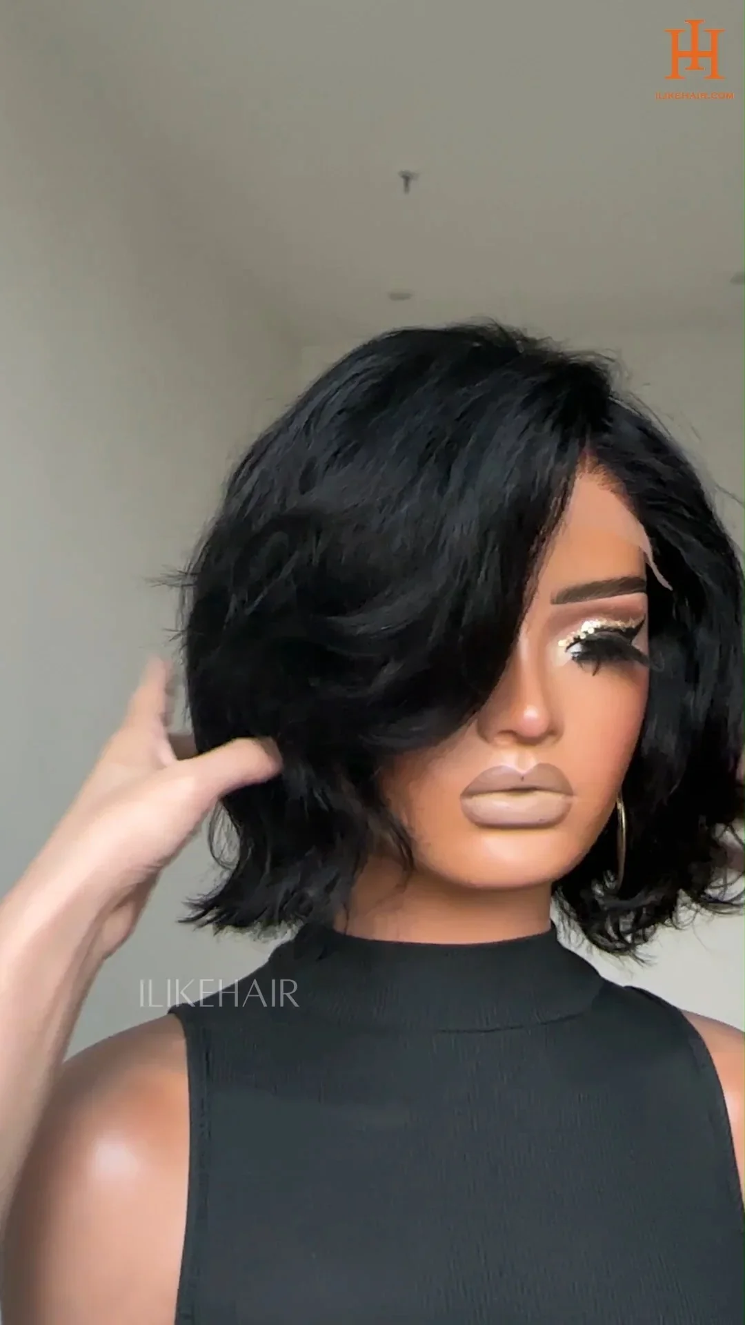 Dark Brown Glueless Body Wave Lace Closure Wig