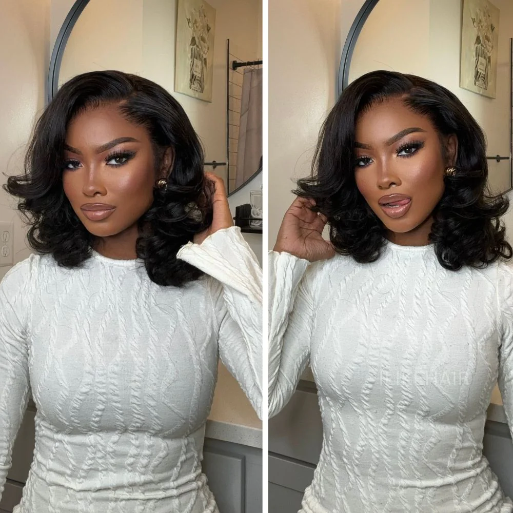 Bouncy Loose Wave Layered Cut 13��4 Lace Front Wig