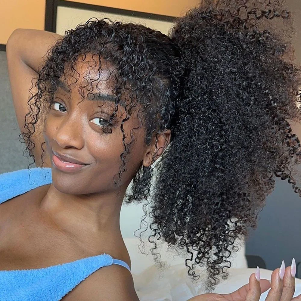 360 Lace Curly Invisible Strap With Curly Edges Wig