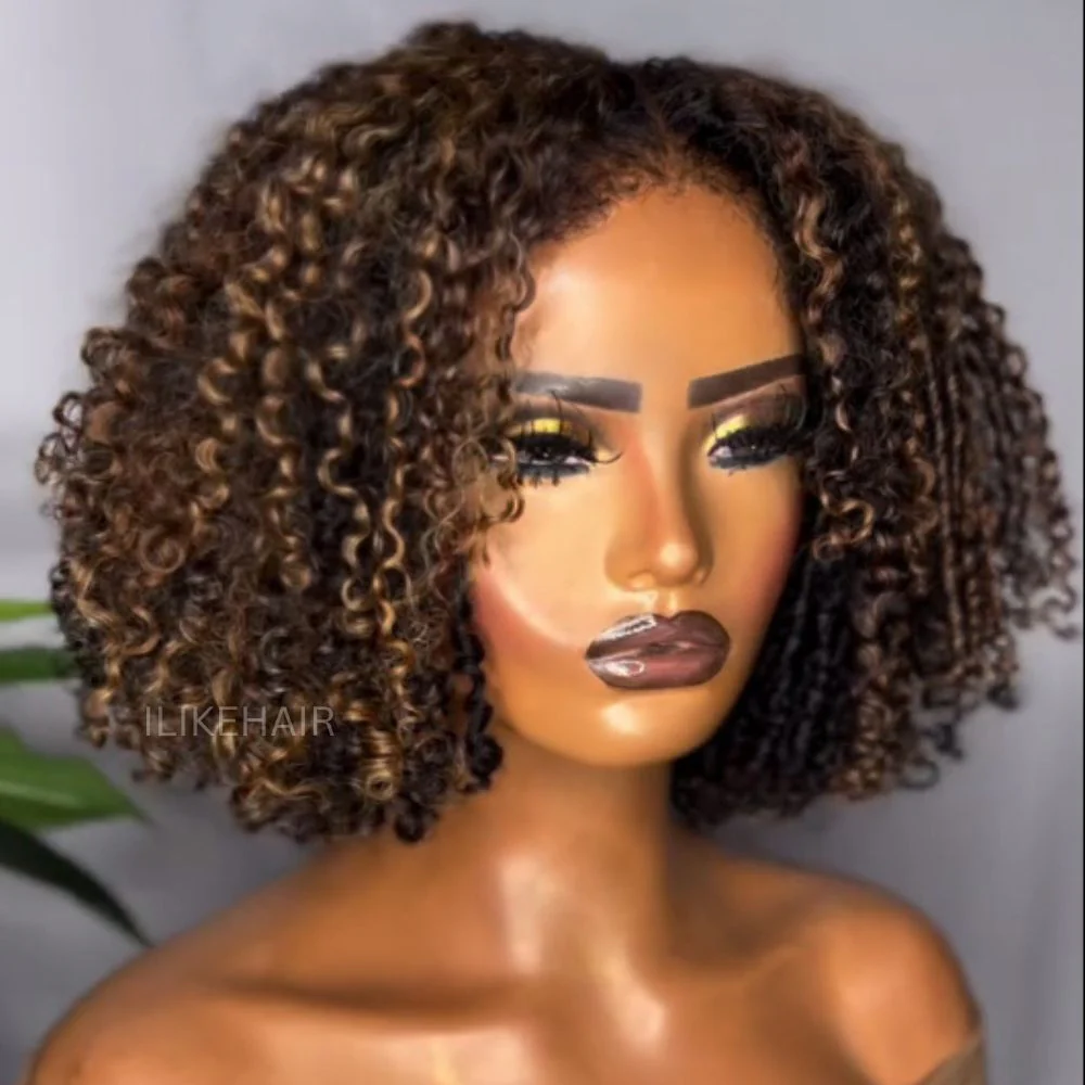 Highlights Coily Curly 5x5 HD Lace With 4C Kinky Edges Wig