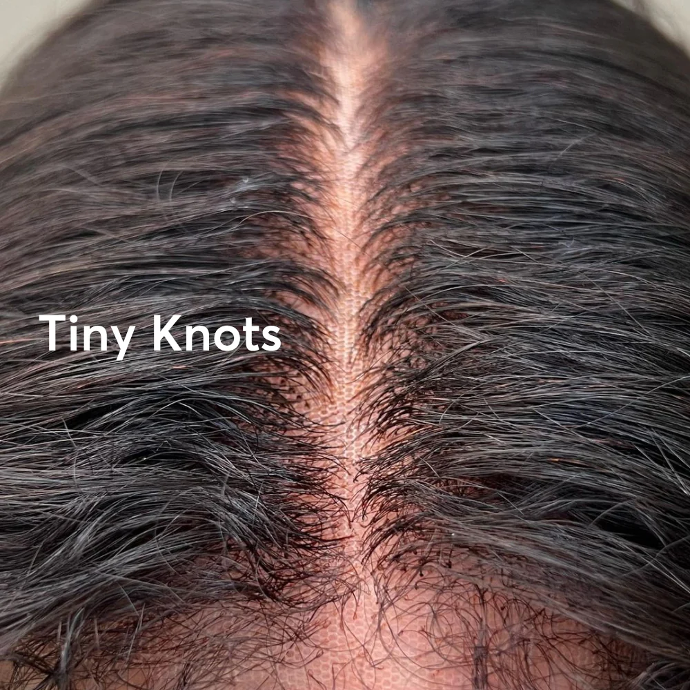 Glueless Hybrid Hairline With Kinky Straight 9x4 Lace Ventilated Wig