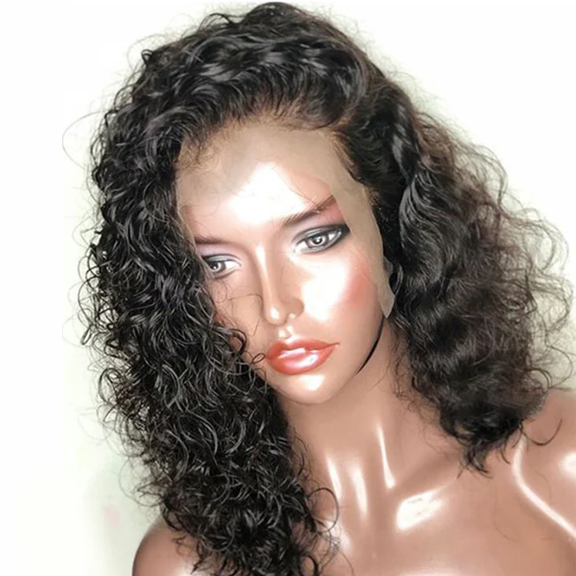 Loose Curly Bob Human Hair Lace wigs