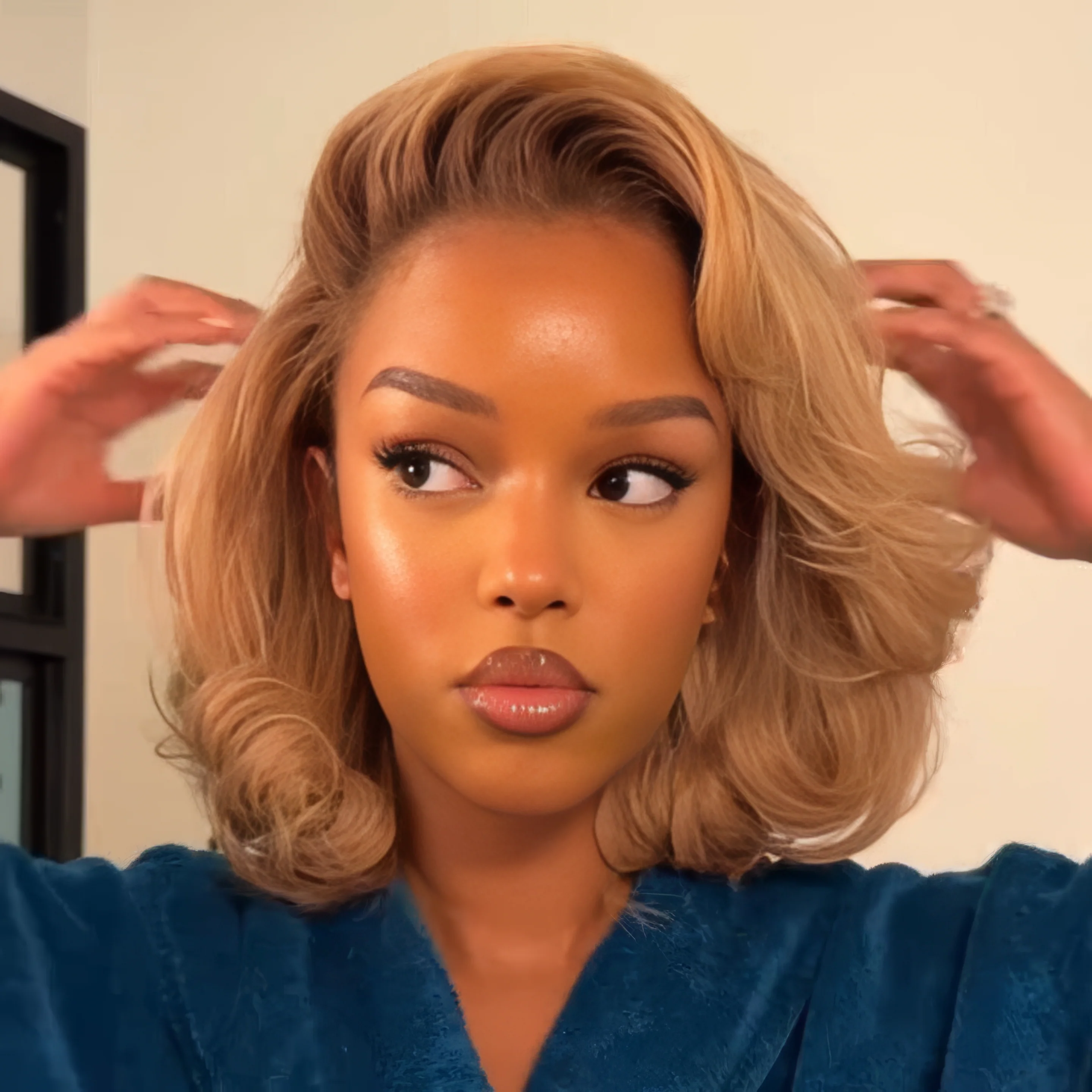 Put On ��� Go Ombre 613 Blonde Layered Cut Body Wave Bob 13x4 Lace Front Wig
