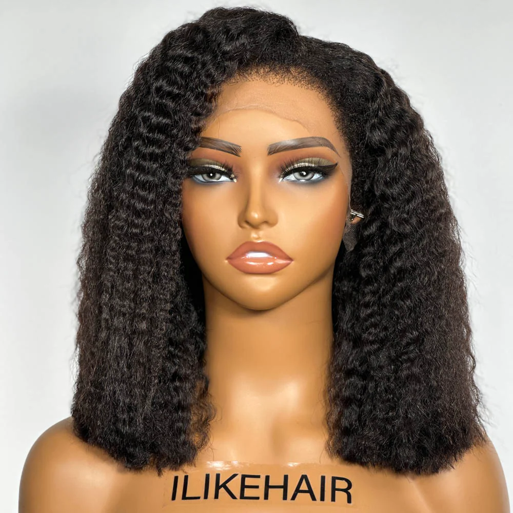 Flowy Bohemian Curly Hair 13x4 HD Lace Front With Kinky Edges Wig
