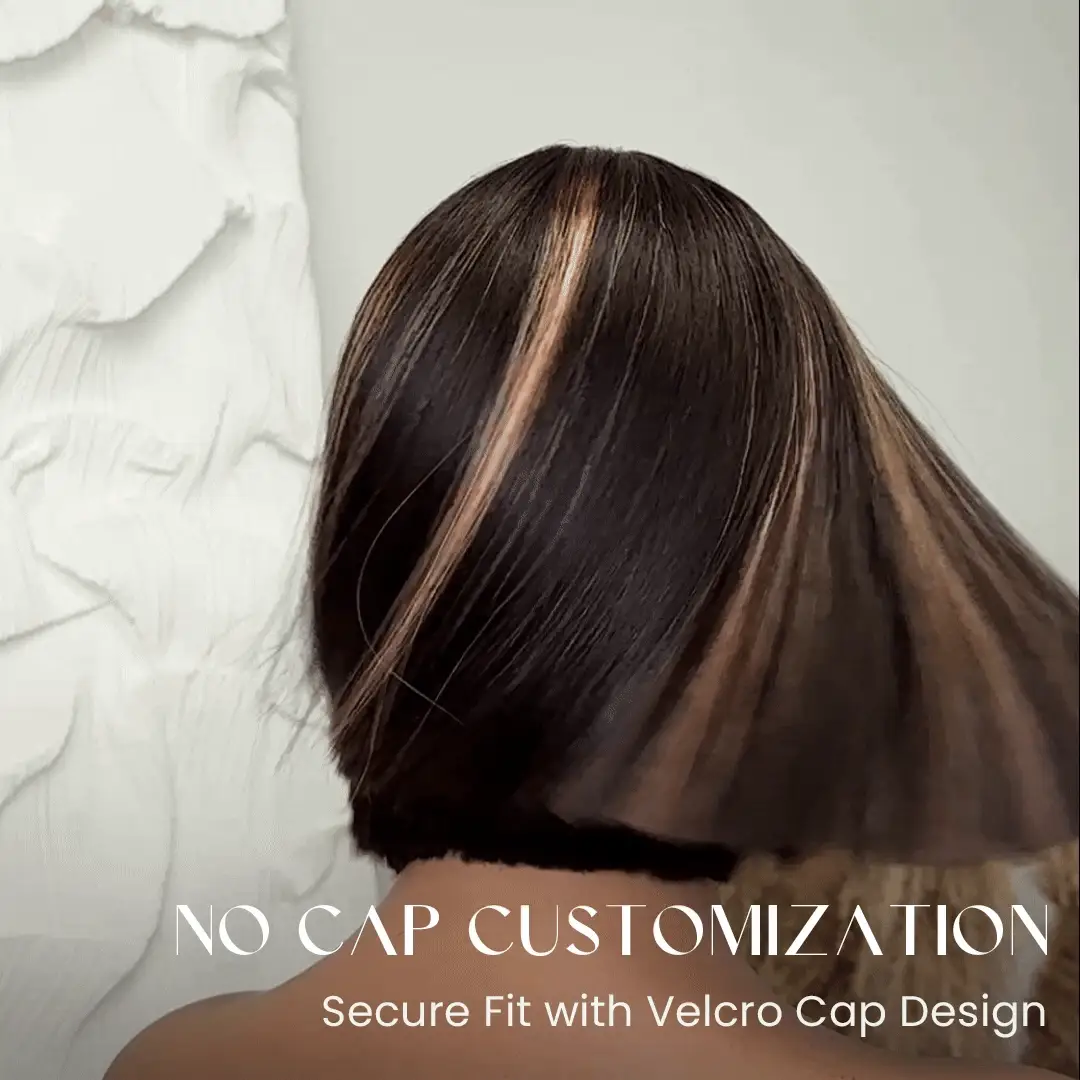 Highlight Adjustable Cap Virgin Hair Bob HD Lace Wig