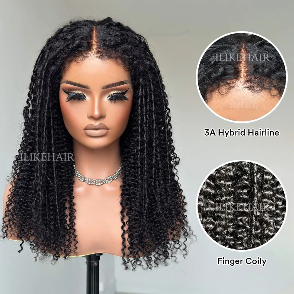 Afro Coily HD Lace Frontal Wig With 3a Hybrid Hairline