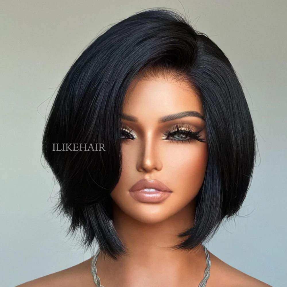 Classic & Chic Layered Cut Blowout Bob Lace Glueless Wig