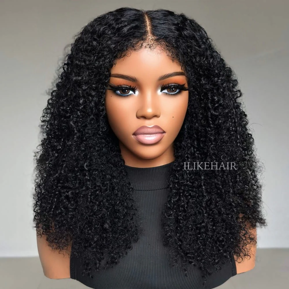 Afro Coily HD Lace Frontal Wig With 3a Hybrid Hairline