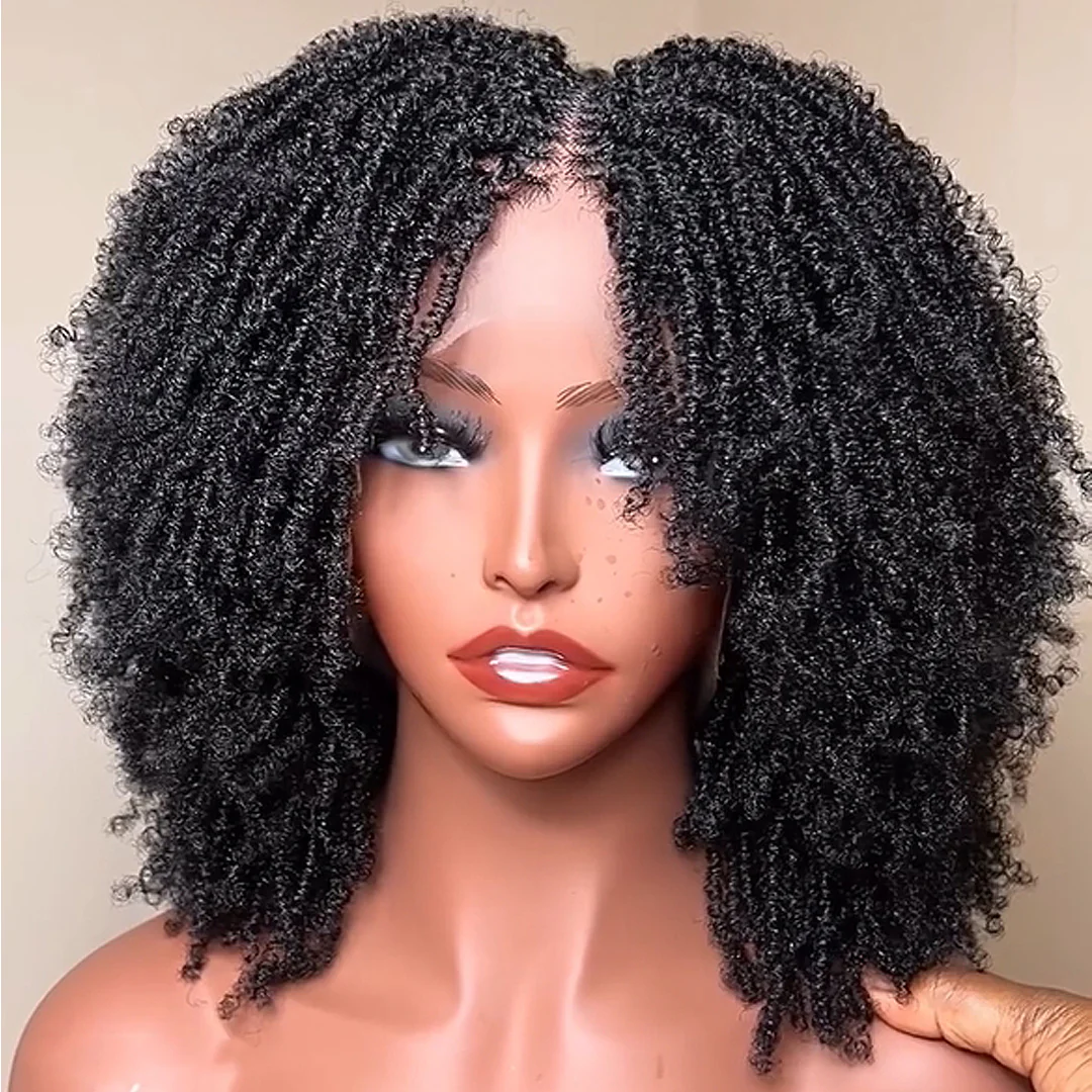 Full Lace Knotless Mini Twist Locs Bohemian Invisi Drawstring Wig