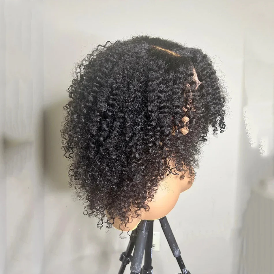 Put on & Go Kinky Curly Glueless Pre Cut 5x5 Lace Closure Wig