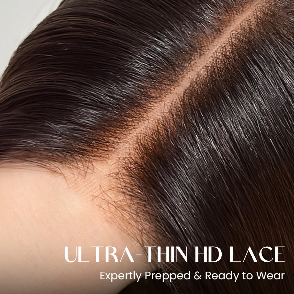 Ash Blonde Highlights Blunt Cut Adjustable Cap Virgin Hair Bob HD Lace Wig