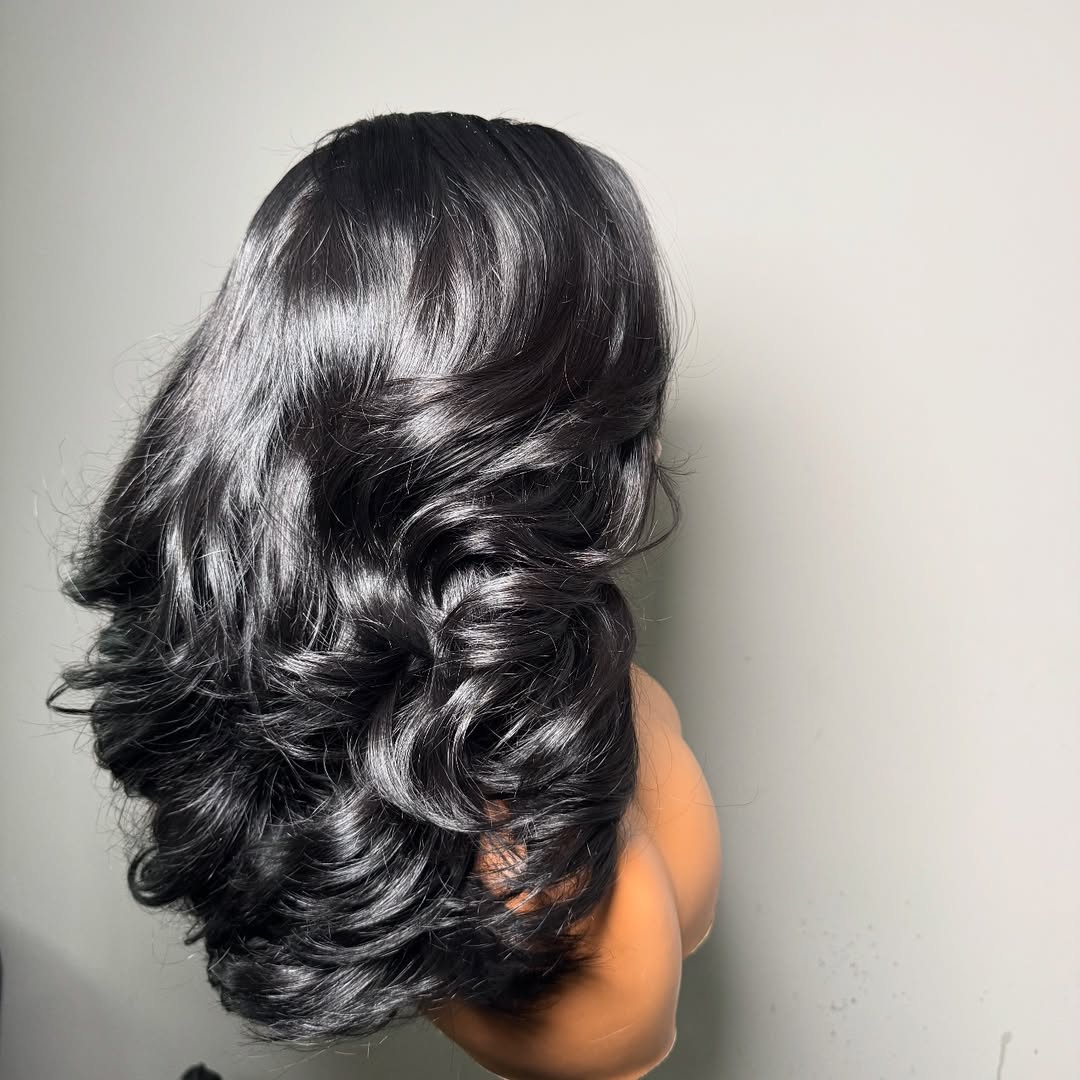 Natural Black Body Wave 13��4 Lace Frontal Human Hair Wig