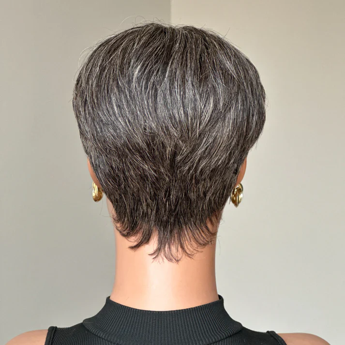 ILIKEHAIR Pixie Cut Glueless Wig with Bangs