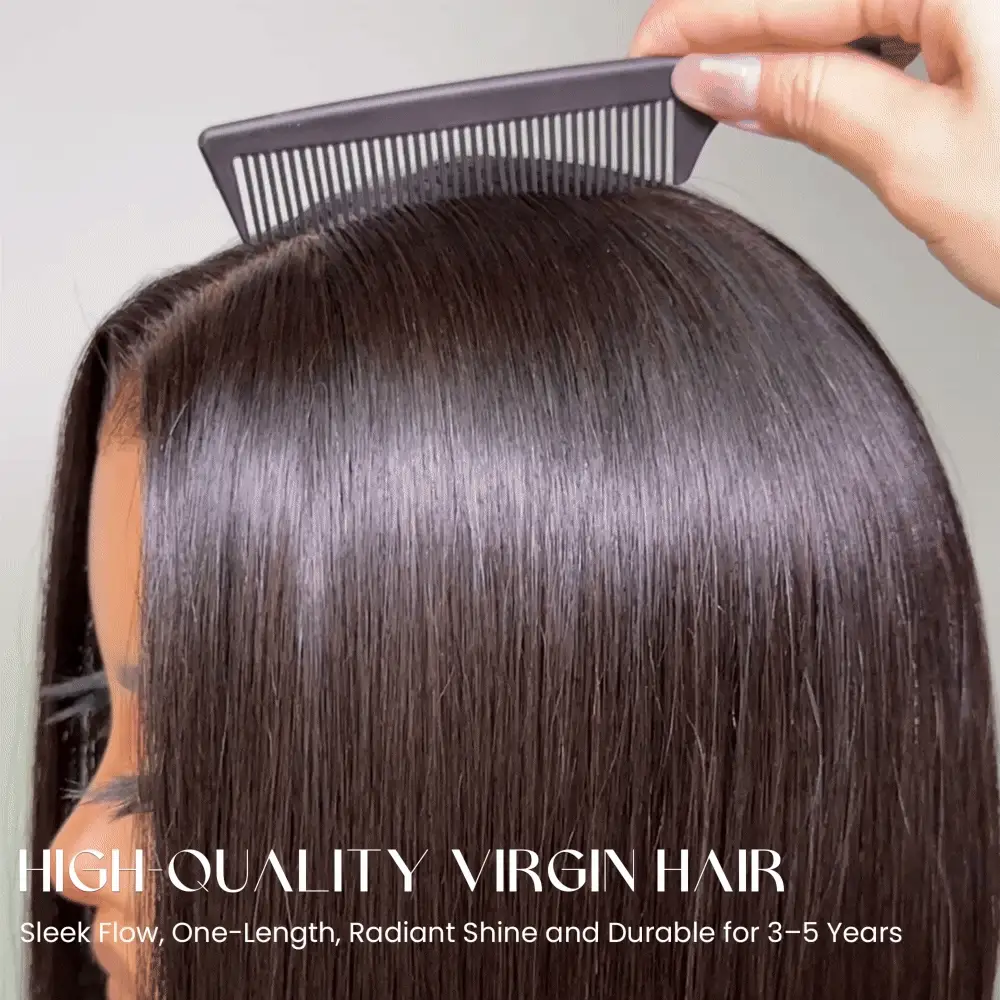 Adjustable Cap Virgin Hair Bob HD Lace Wig