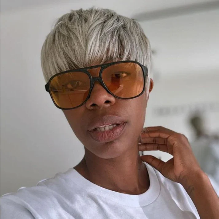 ILIKEHAIR Pixie Cut Glueless Wig with Bangs