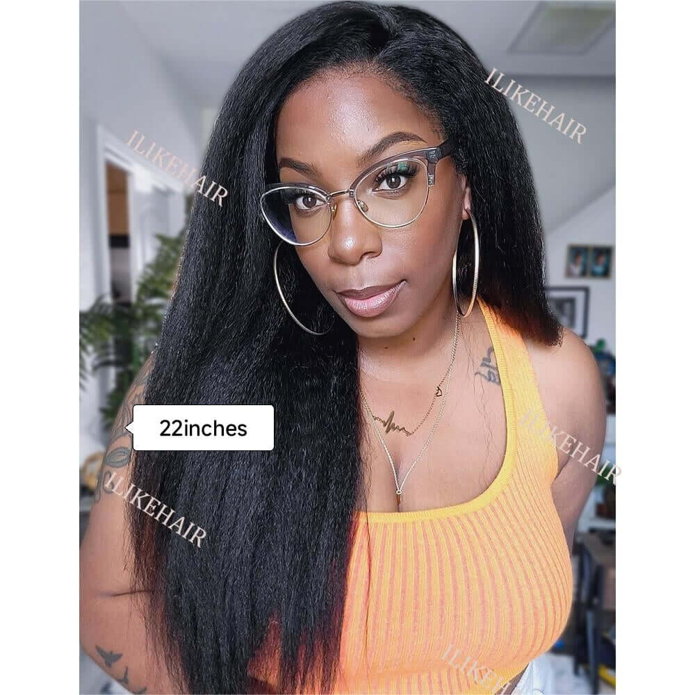 ILIKEHAIR Hyperrealism Kinky Edges HD Lace Ventilated Wig