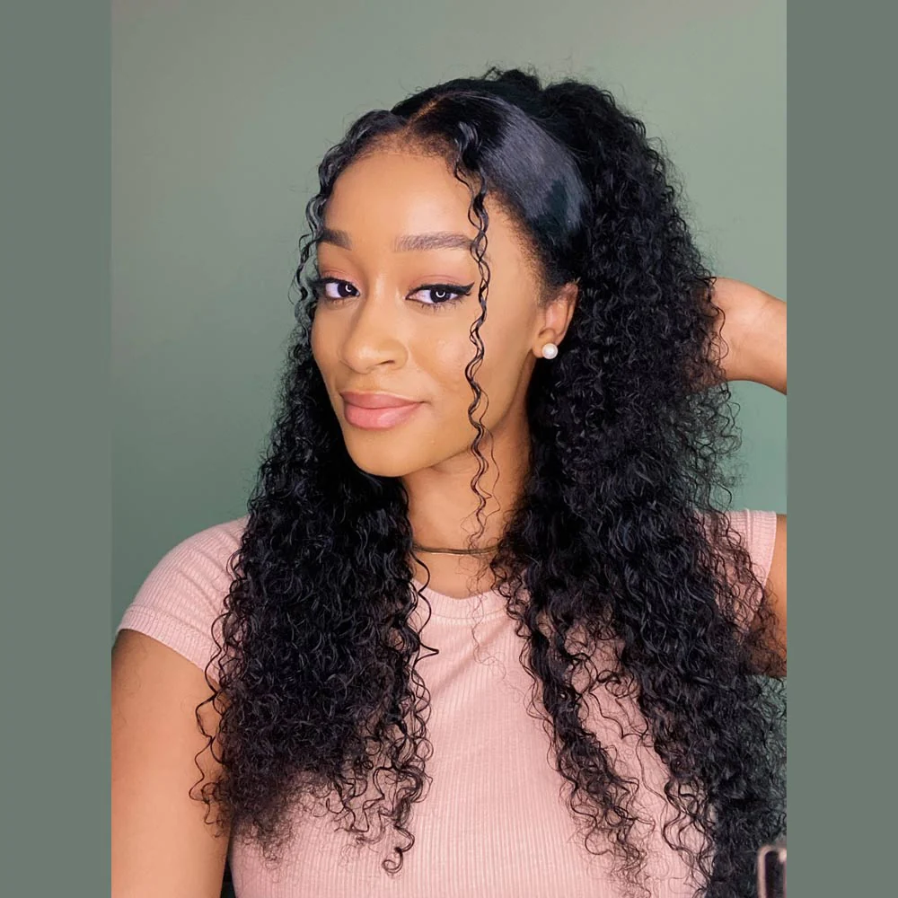 Ventilated Curly HD Lace Frontal With Kinky Edges Wig