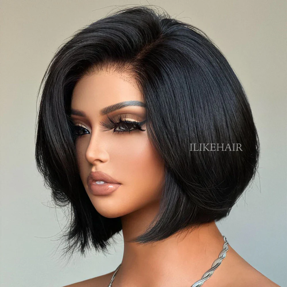 Classic & Chic Layered Cut Blowout Bob Lace Glueless Wig