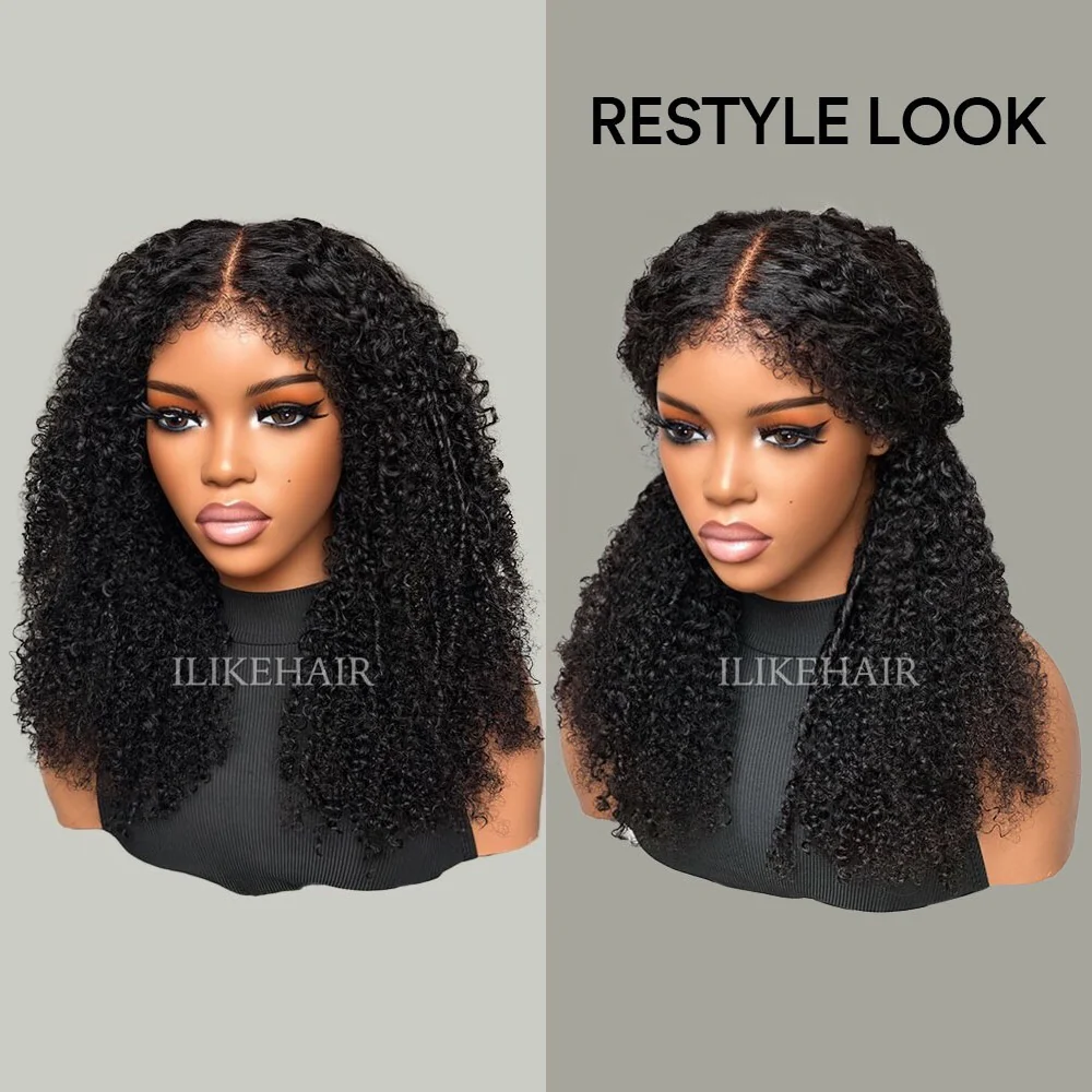 Afro Coily HD Lace Frontal Wig With 3a Hybrid Hairline