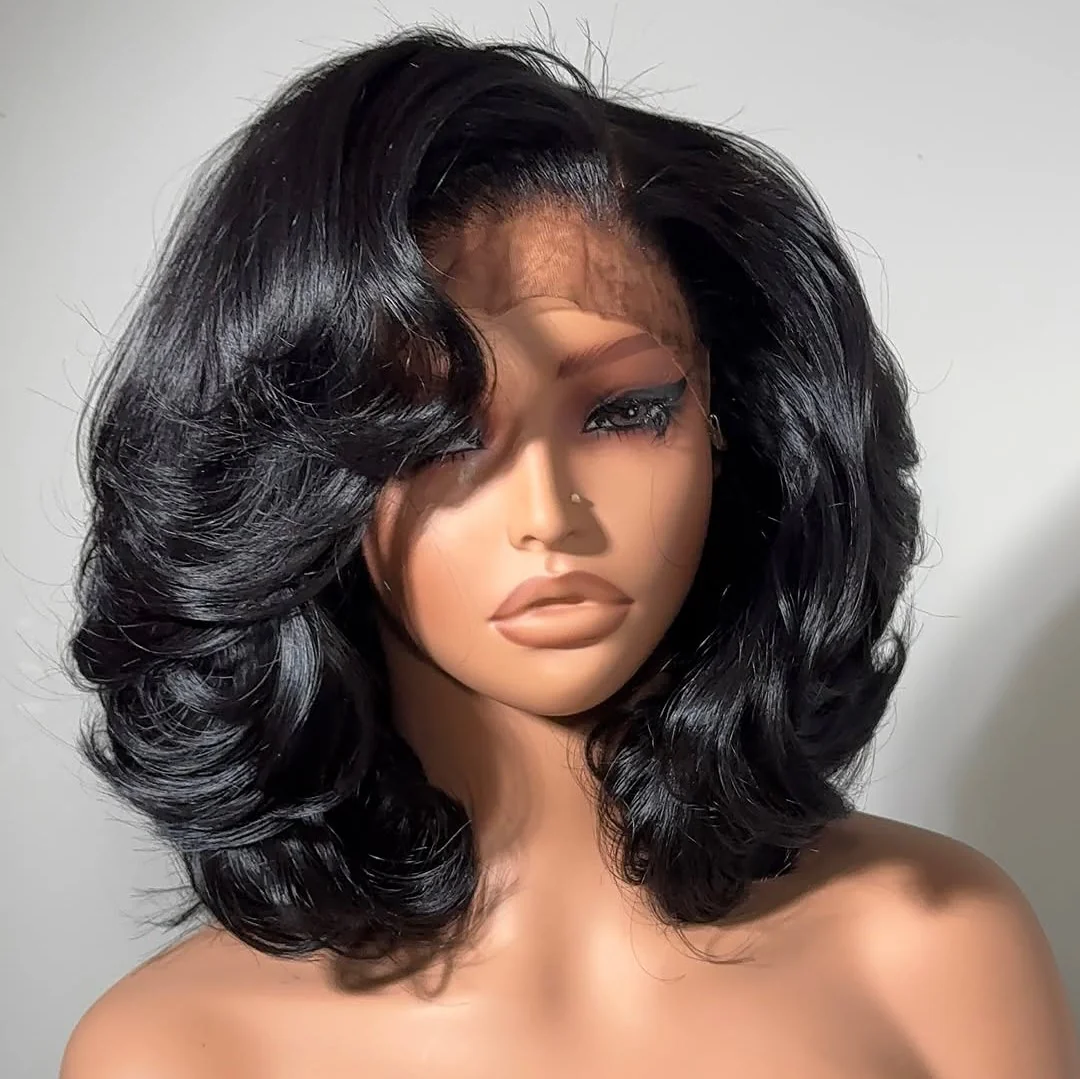 Bouncy Loose Wave Layered Cut 13��4 Lace Front Wig