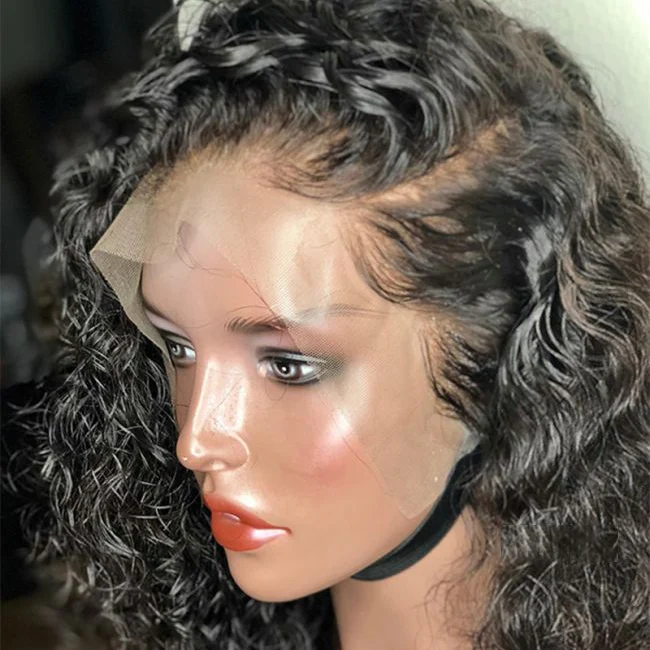Loose Curly Bob Human Hair Lace wigs