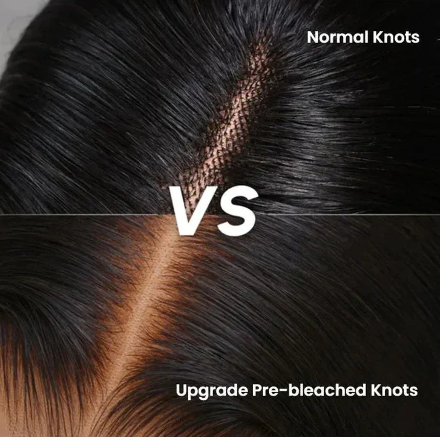 Glueless Golden Brown Highlight Wig Water Wave Curly Lace Closure Wig