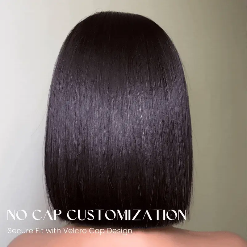Adjustable Cap Virgin Hair Bob HD Lace Wig