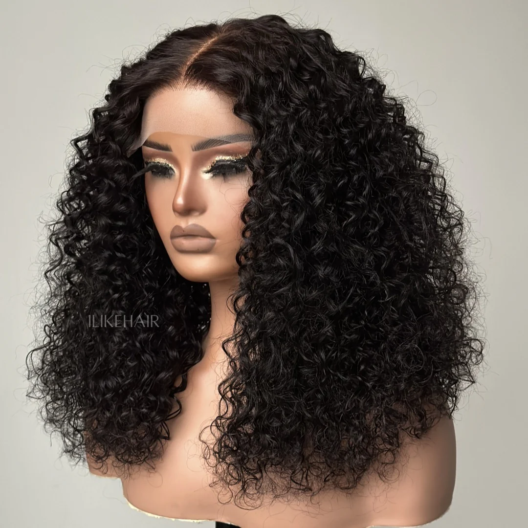 Natural Black Water Wave 6x6 Lace Closure Wig