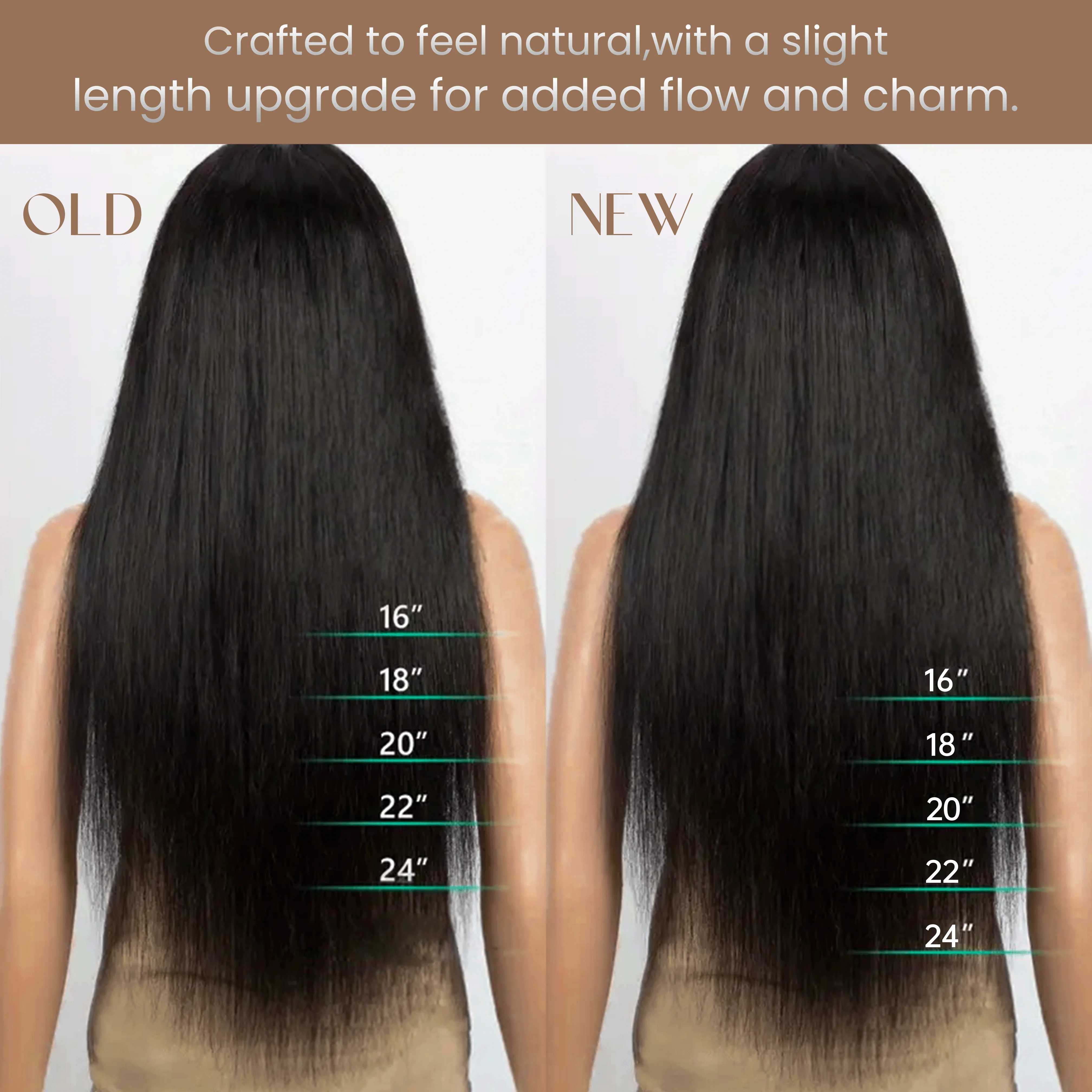 Effortless Chic Naturally Layers Wigs: Honey Brown Hair Wig  Put On & Go with Bangs