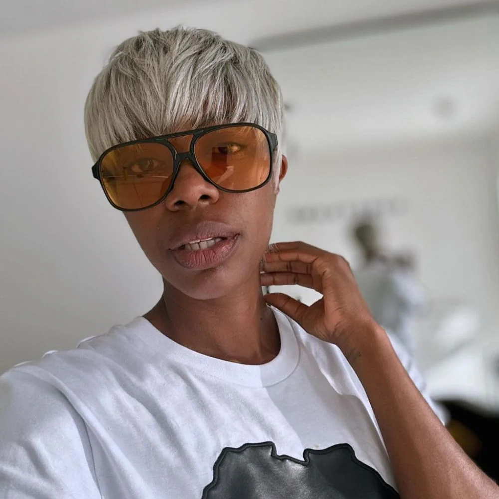 Put on & Go Layered Short Pixie Cut Human Hair Wig With Bang