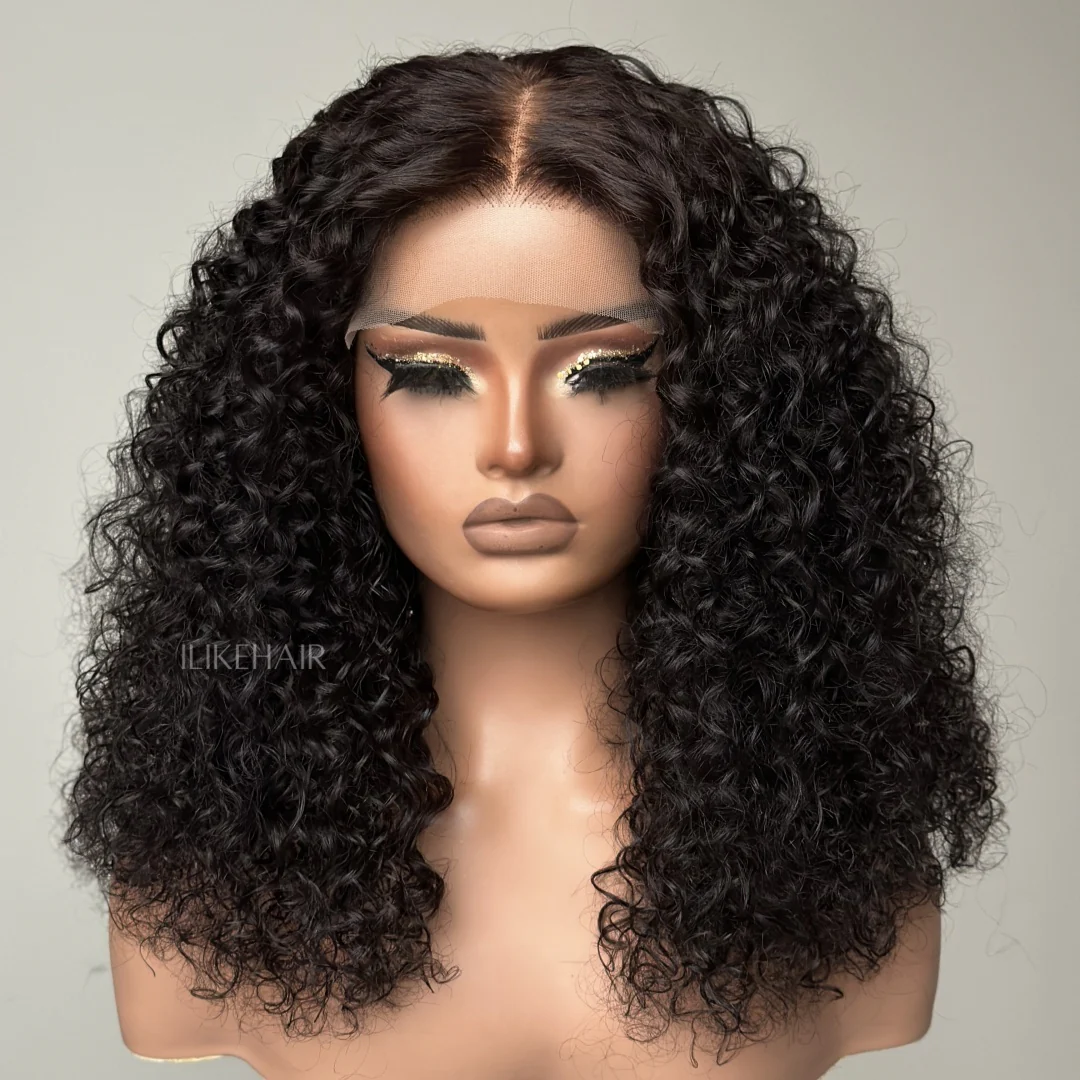 Natural Black Water Wave 6x6 Lace Closure Wig